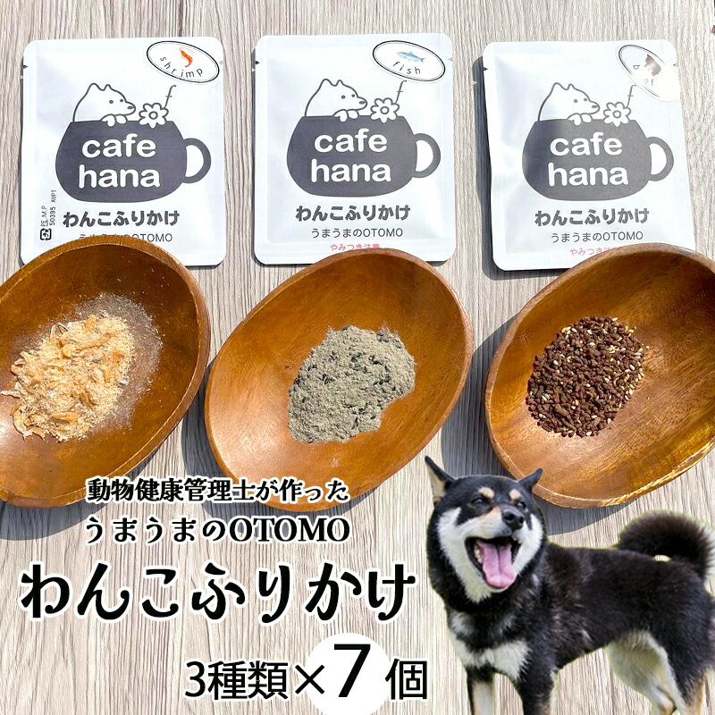 【ふるさと納税】犬 ふりかけ 無添加 食いつき改善 3種 計7袋 セット 小分け トッピング ドッグフード 京都 舞鶴市