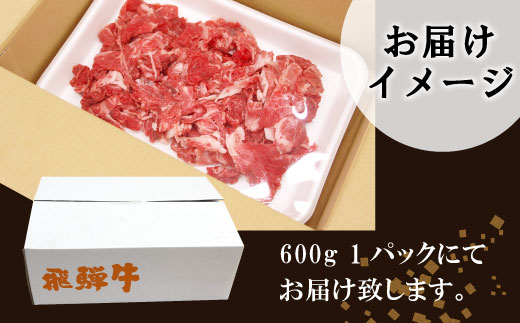 飛騨牛 切り落とし 600g 牛肉 和牛 肉 お肉 切落し 不揃い にく 切り落し 東白川村 ブランド牛 国産 人気 おすすめ 薄切り きりおとし 岐阜 すき焼き お取り寄せ 冷凍