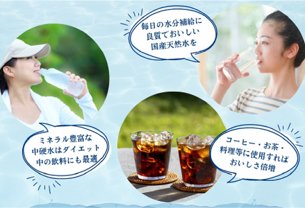水 ラベルのない細野の天然水 555ml×24本 1箱（ ミネラルウォーター 天然水 中硬水 )