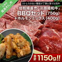 【ふるさと納税】 ふるさと納税 bbq 垣牧場直売「淡路姫和牛」BBQセット(750g)＋ホルモンミックス(400g)