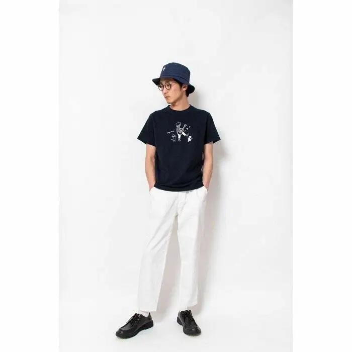 《2》メンズL　ミュージックTシャツ　NAVY