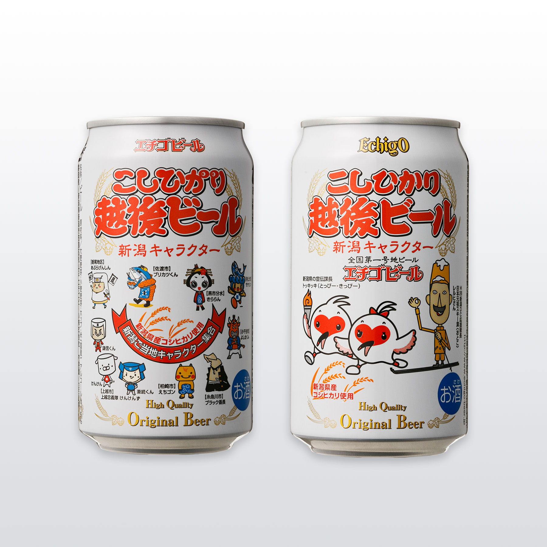 こしひかり越後ビール 新潟キャラクター350ml×48本