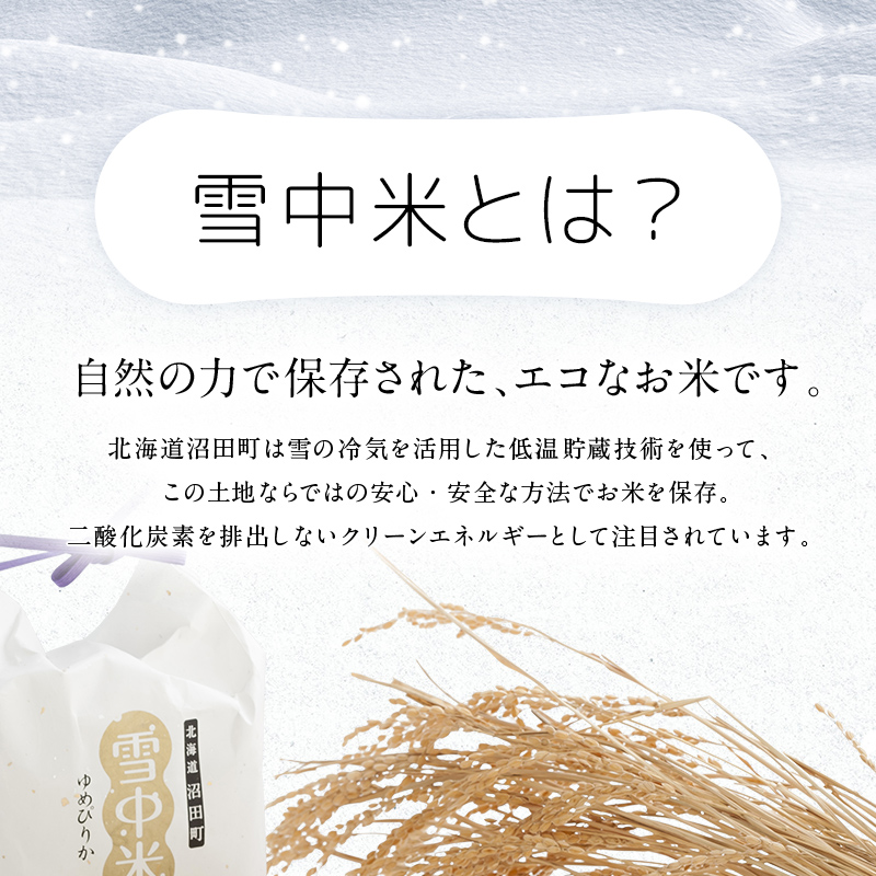 令和7年産 特Aランク米 ななつぼし 精米 5kg（5kg×1袋）【5月発送】 雪冷気 籾貯蔵 雪中米 北海道 nr-1437