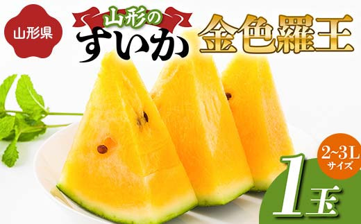 《先行予約 2025年度発送》山形県産すいか 1玉（2～3Lサイズ）  スイカ すいか 西瓜 デザート フルーツ 果物 くだもの 果実 食品 山形県 FSY-1273
