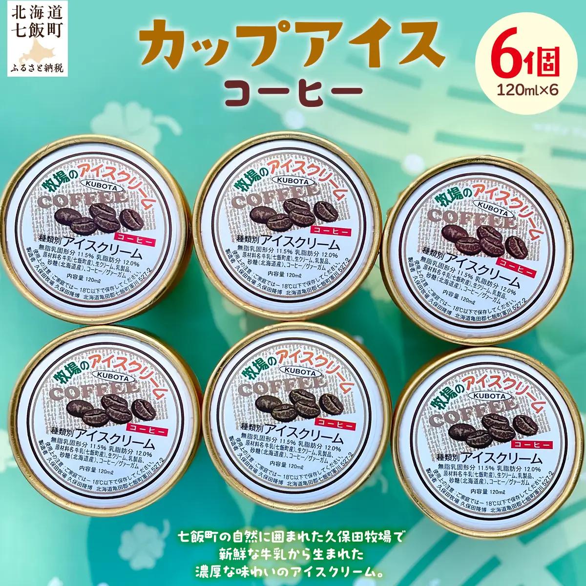 カップアイス　コーヒー 120ml×6個 NAP010