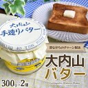 【ふるさと納税】 バター 大内山 瓶バター 600g (300g×2個) バター 加塩 有塩バター 乳製品 加工品 瓶 料理 材料 お菓子 お菓子作り パン トースト 冷蔵 クリーム 国産 三重県産 チャーン製法 大内山 白いバター 送料無料