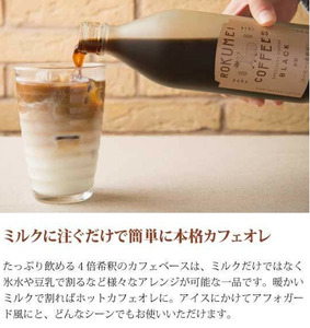 ギフト ロクメイコーヒー カフェベース 2本　珈琲　コーヒー　カフェベース　珈琲　コーヒー　カフェベース　珈琲　コーヒー　カフェベース　珈琲　コーヒー　カフェベース　珈琲　コーヒー　カフェベース　H-