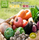 【ふるさと納税】【全4回】南の大地で育てられた旬の野菜・果物定期便