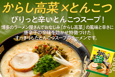 うまかっちゃん 【10袋】 豚骨ラーメン とんこつ 豚骨 辛子高菜 高菜 袋麺 インスタント 即席 即席ラーメン 常備 個包装 小分け パック 夜食 博多 福岡県 福岡 九州 グルメ お取り寄せ