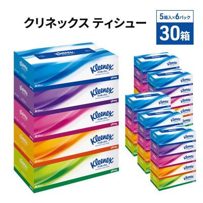 ふるさと納税 岩沼市 ティッシュ クリネックス 30箱 (5箱×6P)  ティシュー[No.5704-0885]