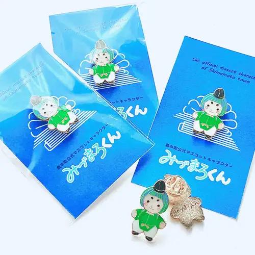 みづまろくん「ピンバッジ」 ／ ご当地キャラクター ご当地 キャラ マスコットキャラクター マスコット ゆるキャラ キャラクターグッズ オリジナル 応援 地域応援 かわいい 可愛い 癒し 癒やし みづ