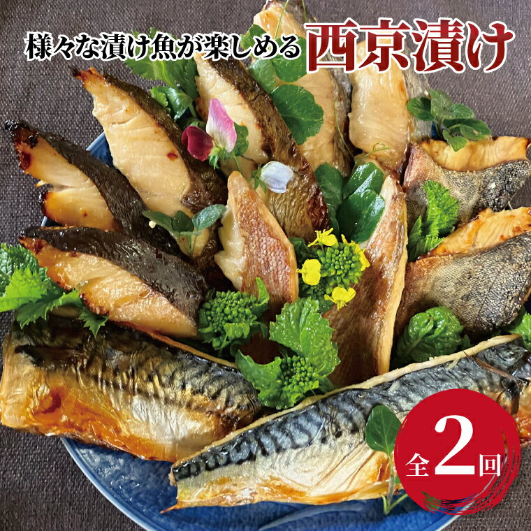 【ふるさと納税】【定期便】 魚 西京漬け 西京焼き 切り身 詰め合わせ セット 2か月 冷凍 小分け フライパン 簡単調理 美味しい 焼き魚 オリジナル 西京味噌 味噌漬け 漬け魚 お弁当 おかず おつまみ ご飯のお供 銀鱈 赤魚 メバル 銀ヒラス 鯖 ホッケ ホキ 鱈 銀鰆