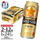 【ふるさと納税】【選べるお届け回数（2回～12回）】 サッポロ ゴールドスター ビール サッポロビール 500ml缶 24本 1箱 定期便 焼津 T0048-1702