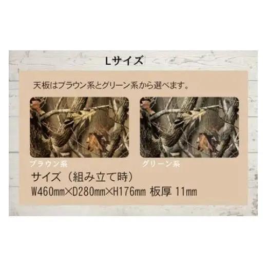 【グリーン系】組み立て式 木製アウトドアテーブル （L）