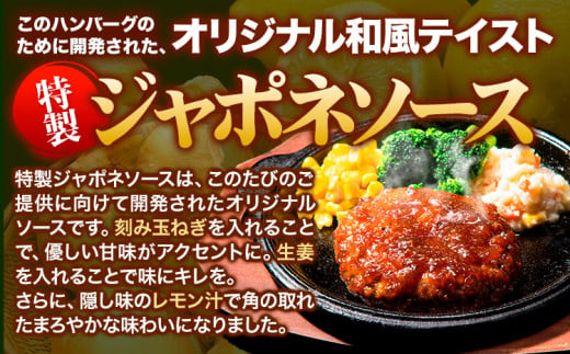 特製ジャポネソースハンバーグ 150g×20個 国産牛肉使用 《60日以内に出荷予定(土日祝除く)》 国産 温めるだけ 小分け ---gkt_fjihnv_wx_24_13000_20i_tj---