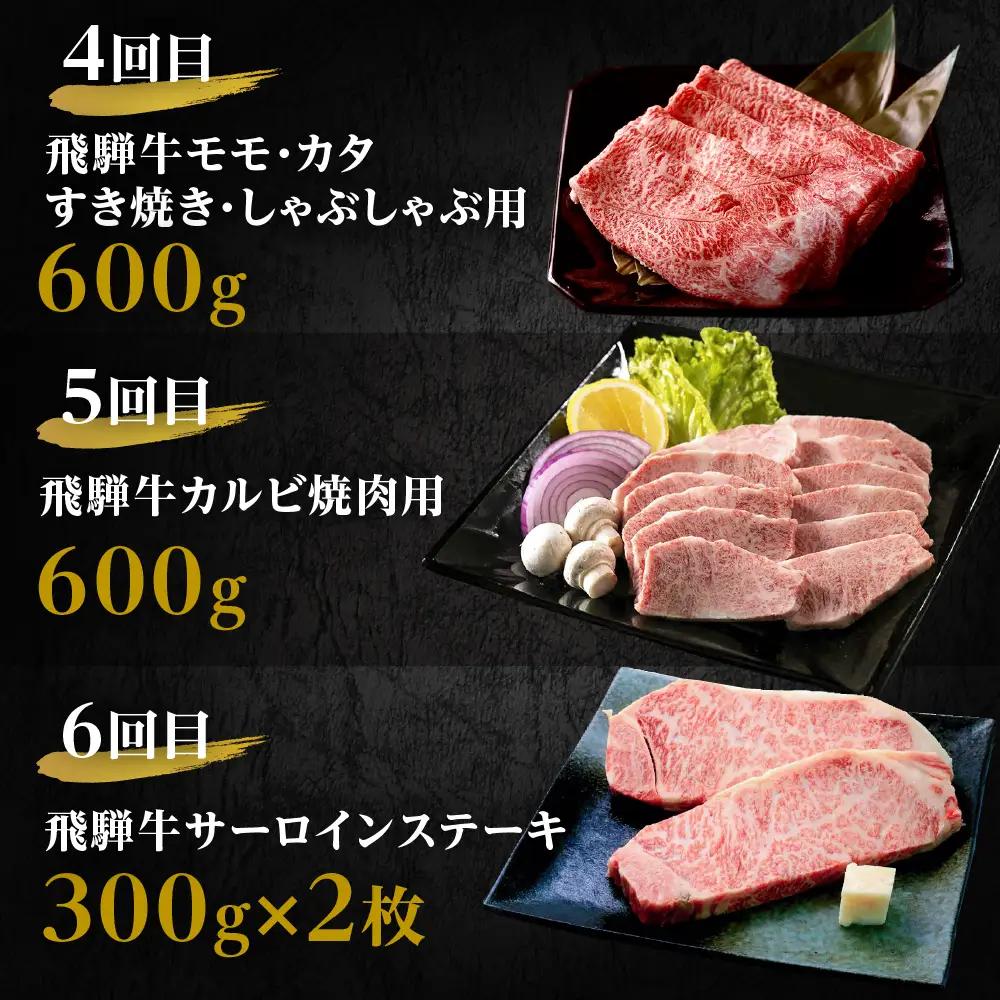 定期便 A5飛騨牛 6回  | 定期便 牛肉 FN-Limited-PR