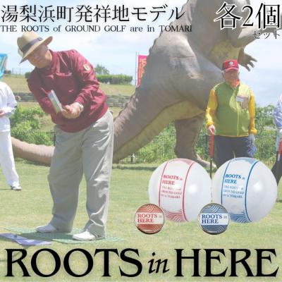 ふるさと納税 湯梨浜町 グラウンド・ゴルフ ボール&amp;マーカー各2個セット(ROOTSシリーズ)(343K.)