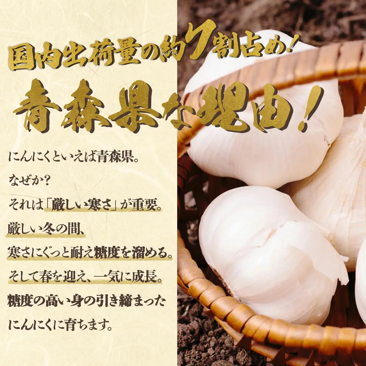 黒にんにく3個セット 【送料無料 青森県 七戸町 にんにく ガーリック 野菜】　【02402-0152】