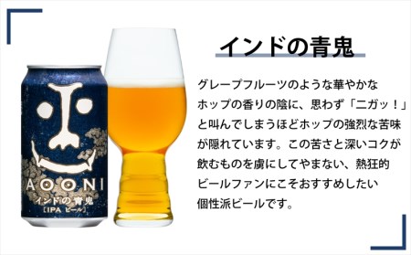 【定期便3カ月】【インドの青鬼】クラフトビール350ml 3種24本 飲み比べ