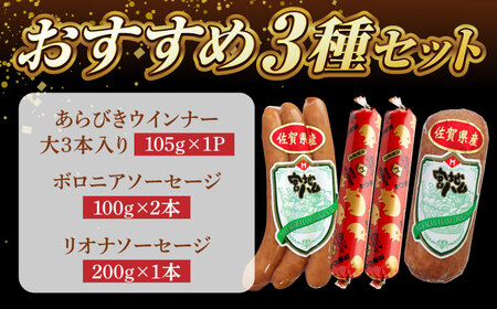 ソーセージ3種6本セット ウインナーソーセージ [UBM041]
