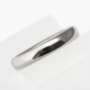 純チタン甲丸リング (幅3mm) 12号 | アクセサリー リング