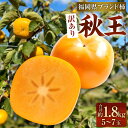 【ふるさと納税】【訳あり品】 福岡県ブランド柿 秋王 5-7玉 約1.8kg 種無し 【2024年11月上旬-11月下旬発送予定】 訳あり ワケアリ ご家庭用 柿 種なし たねなし 福岡県産 九州産 国産 カキ かき 果物 フルーツ くだもの 旬 冷蔵 福岡県 大任町 送料無料