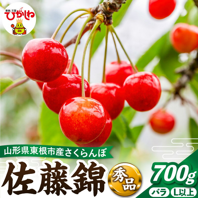 【ふるさと納税】【 2027年産 先行予約 】 さくらんぼ 「 佐藤錦 」 700g バラ 秀品 L以上 | フルーツ 果物 くだもの サクランボ チェリー 期間限定 先行受付 お取り寄せ グルメ ご当地 特産 産地直送 冷蔵 送料無料 東北 山形県 東根市