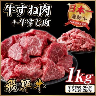 
                  ＜訳あり＞飛騨牛 牛すね肉・牛すじ肉煮込み料理セット 計約1kg【1758526】
                