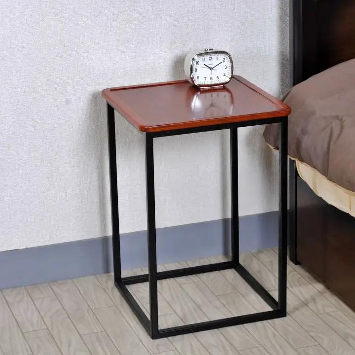 〈創業明治2 年、田中家具謹製〉けやきのサイドテーブル 1 段 #1【田中家具】