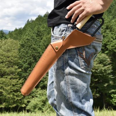 ふるさと納税 恵那市 LGASIA (ルガシア) 多機能薪バサミ炎群(homura)レザーケース【ミニサイズ用】