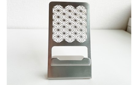 スマホスタンド（組子） 雑貨 小物 スマートフォン スマホ用 携帯用 アクセサリー ステンレス 動画 テレワーク タブレット用 タブレット ゲーム 撮影 充電 