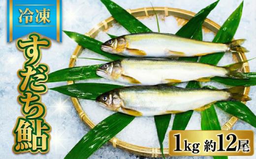 鮎 すだち鮎 約12尾 1kg 冷凍便 あゆ 徳島県産 こだわりの鮎 魚 川魚 塩焼き 鮎の塩焼き 甘露煮 すだち果汁 吉野川 徳島
