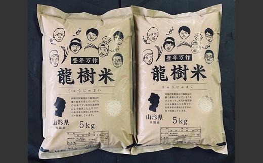 【令和6年産 新米 先行予約】 龍樹米 はえぬき 10kg (5kg×2袋) 