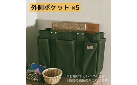 ヘビーキャンバス ツール トートバッグ Ｓサイズ アーミーグリーン 帆布