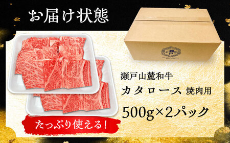 瀬戸山麓和牛カタロース 焼肉用1kg（500g×2）/ 牛肉 お肉 国産 冷凍 / 瀬戸市 / 関屋精肉店 [BBBQ040]