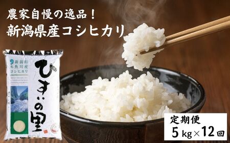 令和6年産新米予約【12ヶ月定期便】新潟県産コシヒカリ 5kg×12回(合計60㎏)『ひすいの里』農家自慢の特選米 【 精米 白米 定期便 コシヒカリ こしひかり 精米 白米 定期便 コシヒカリ こしひかり 精米 白米 定期便 コシヒカリ こしひかり 精米 白米 定期便 コシヒカリ こしひかり 精米 白米 定期便 コシヒカリ こしひかり 精米 白米 定期便 コシヒカリ こしひかり 精米 白米 定期便 コシヒカリ こしひかり 精米 白米 定期便 コシヒカリ こしひかり 精米 白米 定期便 コシヒカリ こしひか