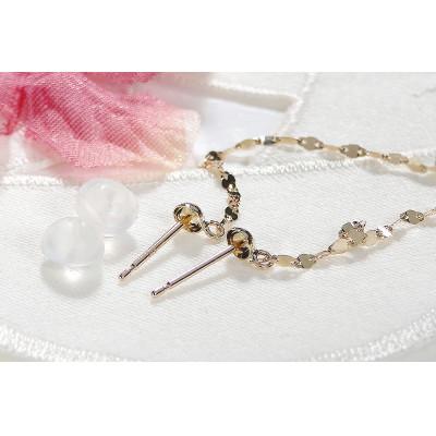 ふるさと納税 昭和町 【K10YG】 エクレア チェーンピアス |  | 03