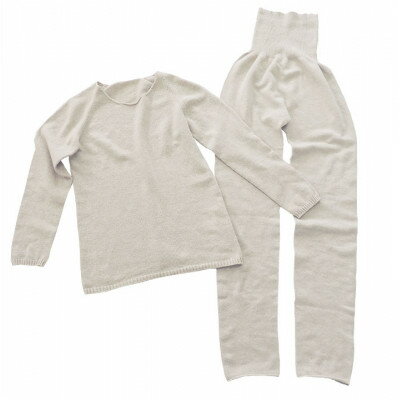 【ふるさと納税】日本製 オーガニックコットン インナーウェア 腹巻パンツ 上下セット 生成 (883-615)【1618035】