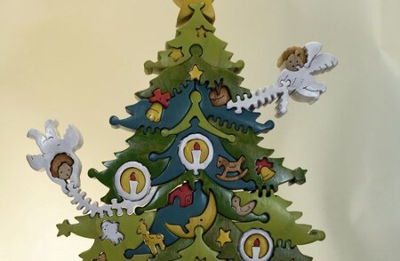 クリスマスツリー 特大サイズ  知育玩具 木製パズル おもちゃ プレゼント 男の子 女の子 誕生日 クリスマス 子供 大人 ギフト つみき 積木 送料無料