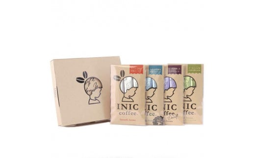 コーヒー スティック INIC coffee コーヒーギフト 人気の詰合せ アソート 12本 手軽に本格ドリップの味 粉末 珈琲 カフェオレ デカフェ カフェインレス イニック インスタントを超える味