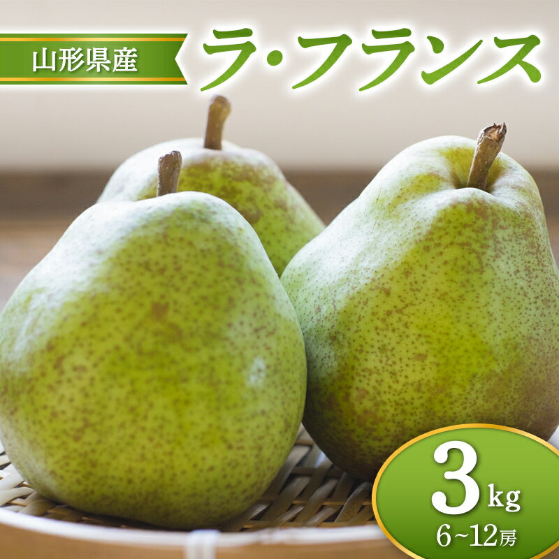 【ふるさと納税】≪2026年先行予約≫ 山形県産 ラ・フランス 3kg なし ナシ 梨 デザート フルーツ 果物 くだもの 果実 食品 山形県 FSY-2693