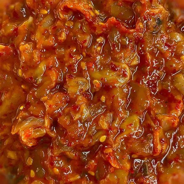 【ふるなびWEEK対象】本場韓国の味!全て手作りイカナンコツキムチ　計390g(130g×3パック)【配送不可地域：離島】【1467718】