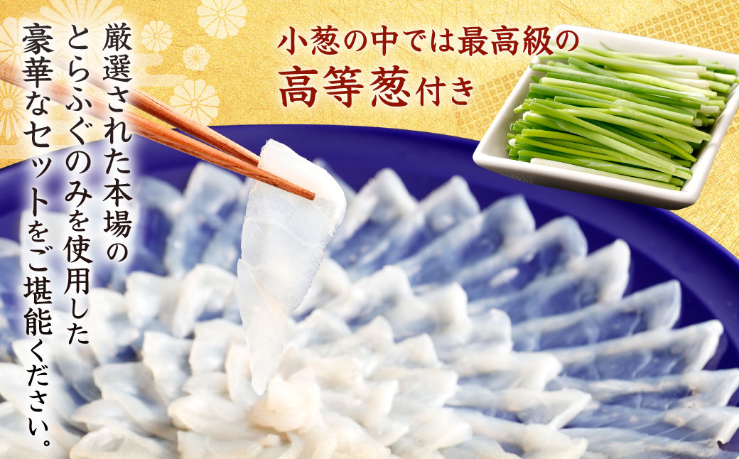 【指定日必須】豪華 とらふぐ三昧セット (刺身・鍋2～3人前)