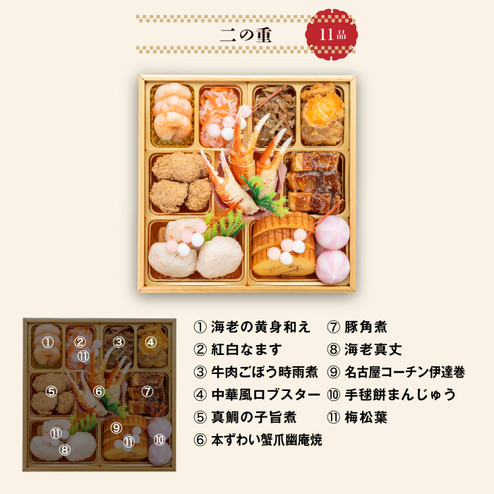 千賀屋謹製 2025年 迎春おせち料理「にほんばれ」和風三段重 3人前 全34品　冷蔵[035S10]_イメージ4