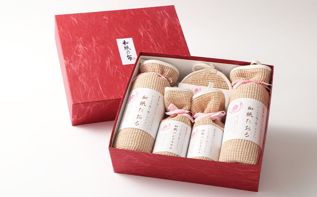 ＜和紙の布＞和紙ギフトセット 布 和紙 タオル セット