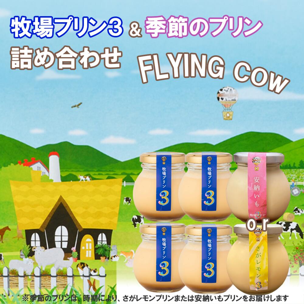【ふるさと納税】牧場プリン3　季節のプリン詰合せ（CK017）