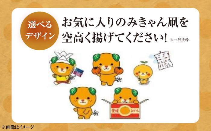 【みきゃんデザイン】 五十崎凧1統・うちわ1枚 ／ 伝統工芸 雑貨 おすすめ 送料無料 四国 愛媛県 内子町 【いかざき大凧合戦実行委員会】 [BKBF006]