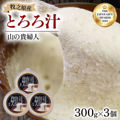 ふるさと納税 牧之原市 【ZIP!で紹介されました!!】 とろろ 山の貴婦人 牧之原産自然薯使用 300g×3パック