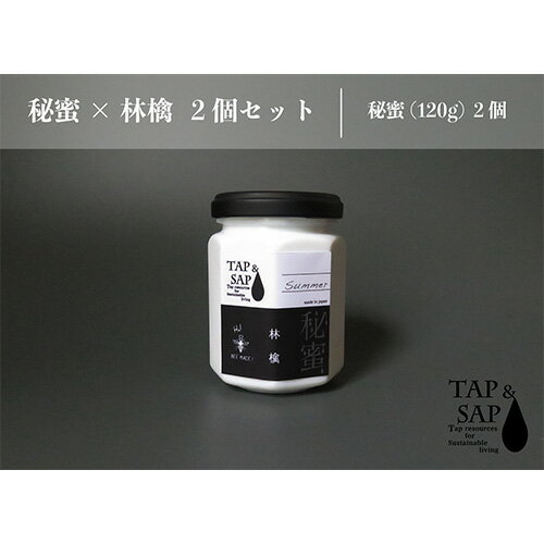 【ふるさと納税】 秘蜜×林檎 2個セット ／ 第3のみつ 蜂蜜 ハチミツ はちみつ 送料無料 埼玉県 No.345