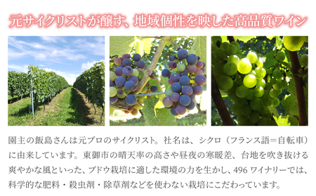 【限定50セット】496ワイナリー プレミアムワイン３本セット(赤・白・ロゼ 各1本)東御市産